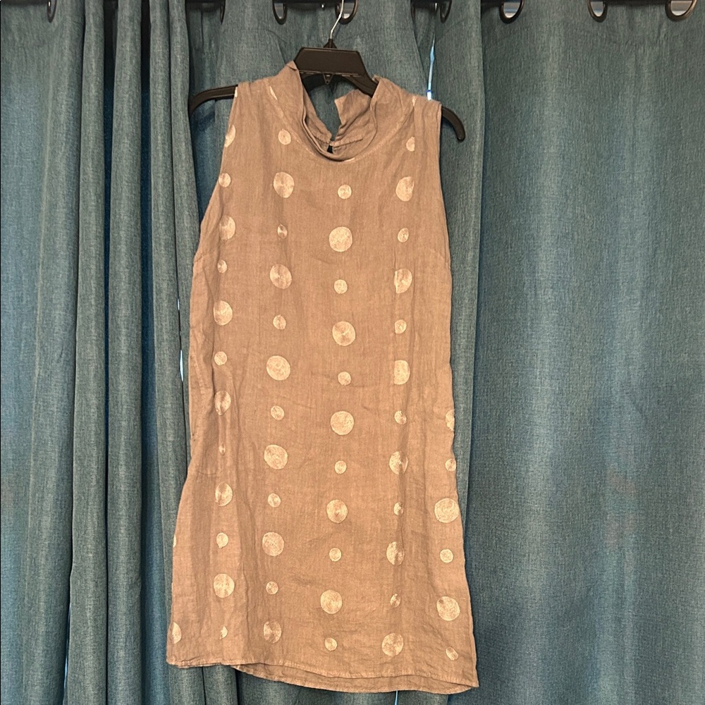 Eva Tomei Taupe Linen Dress